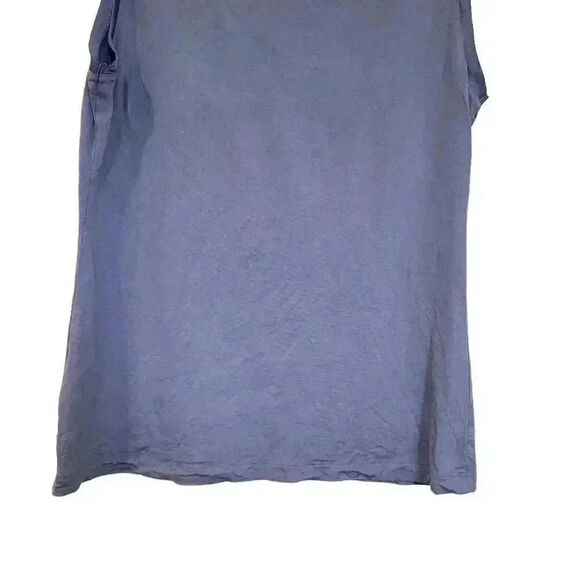 Banana Republic Women's Periwinkle Blue Rayon/Tencel/Cotton/Spandex V-neck Sleev - Picture 9 of 11